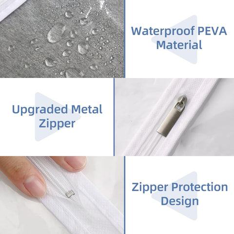 Perber PEVA material close-up highlighting waterproof fabric.