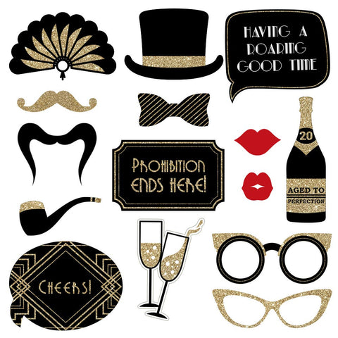 Perfect Occasion real glitter accents props add sparkle to photos.