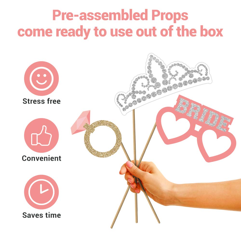 Perfect Occasion pink-teal prop enhances group shots during celebrations.