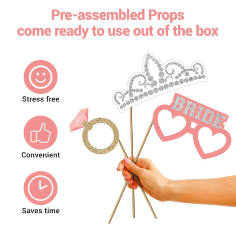 Perfect Occasion pink-teal prop enhances group shots during celebrations.