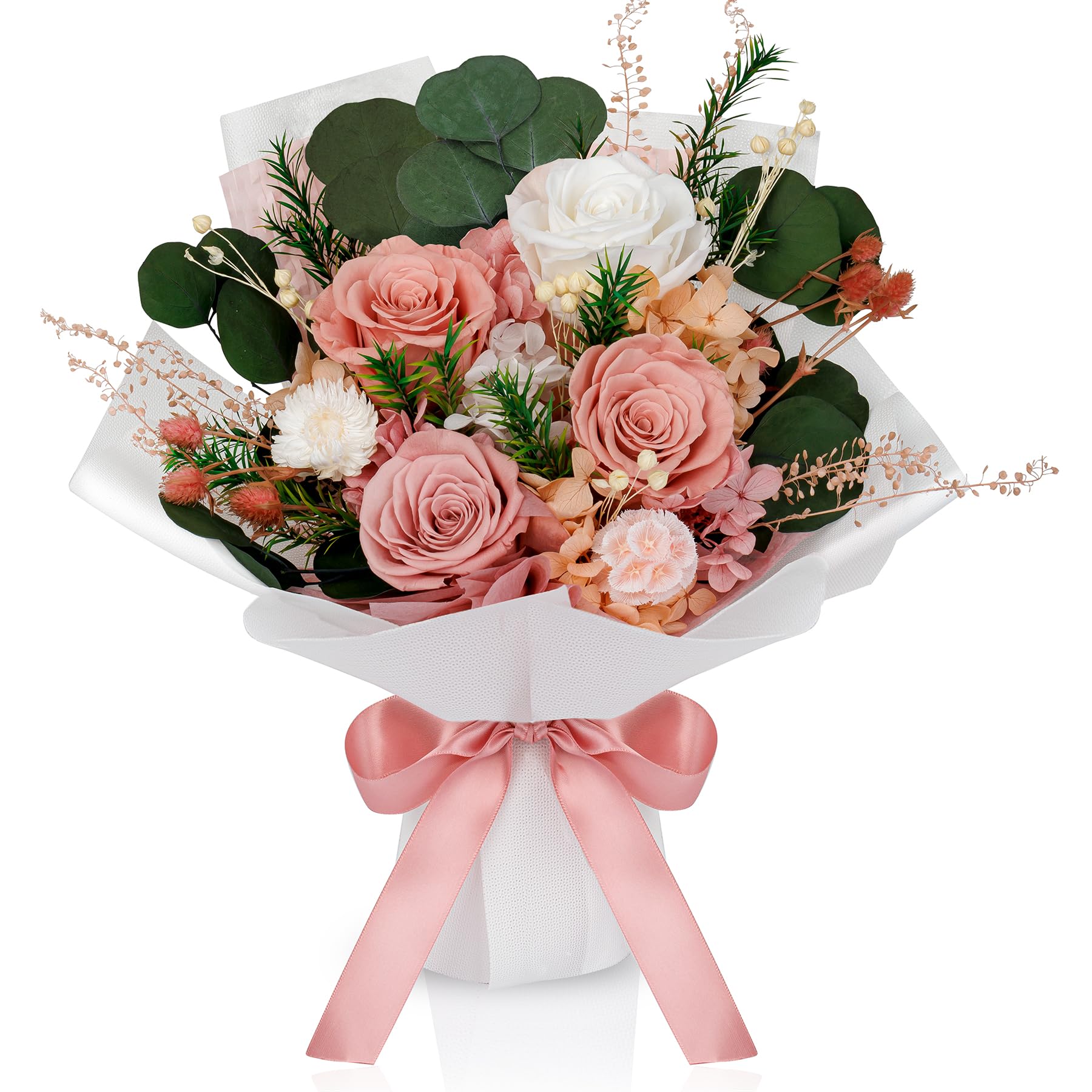 Perfectione Roses 4-Rose Mixed Bouquet with preserved blooms for lasting beauty