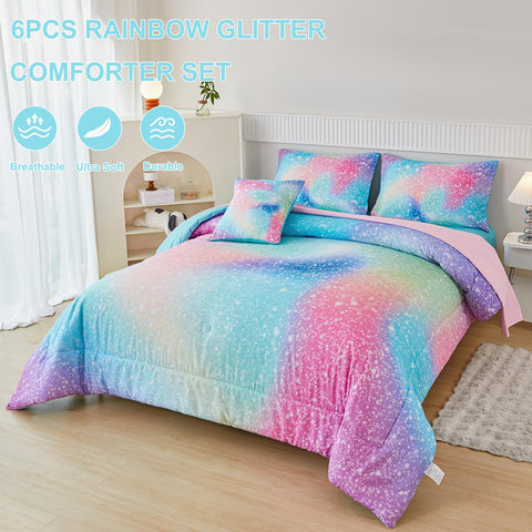 PERFEMET twin fitted sheet in matching colorway for secure fit.