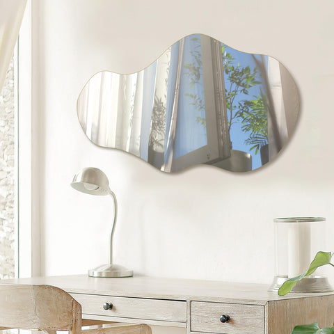 PERFNIQUE bedroom dressing mirror wall mount for a chic setup.