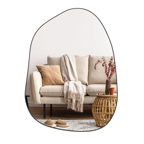 PERFNIQUE decorative wavy mirror adds sophistication to any living space