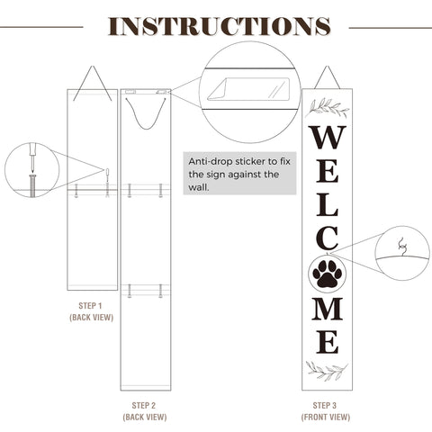 PERFNIQUE versatile leaner or wall-hung setup adapts to any porch or entry.