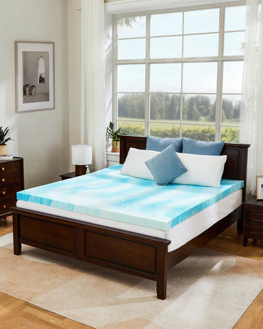 PERLECARE topper in bed demonstrating pressure relief across sleeping positions