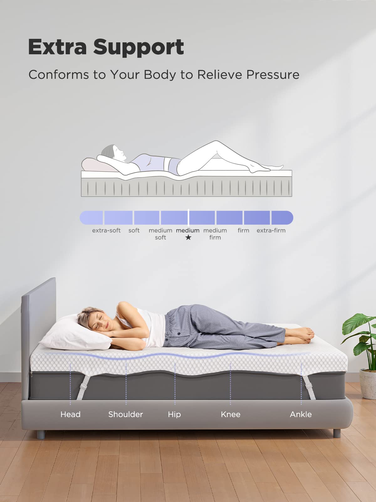 PERLECARE breathable outer fabric blend for wear resistance and skin-friendly feel.