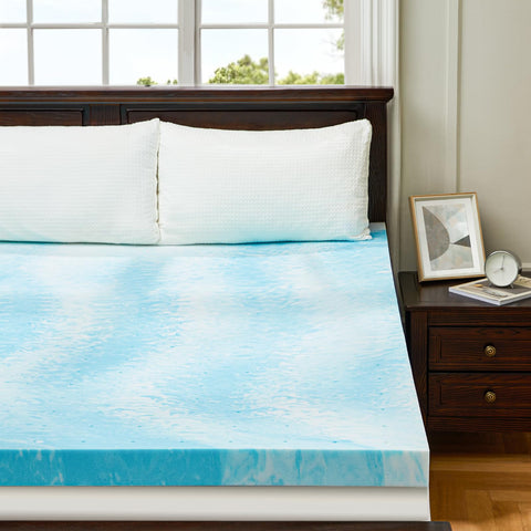 PERLECARE cooling gel topper used in multiple rooms for guest comfort