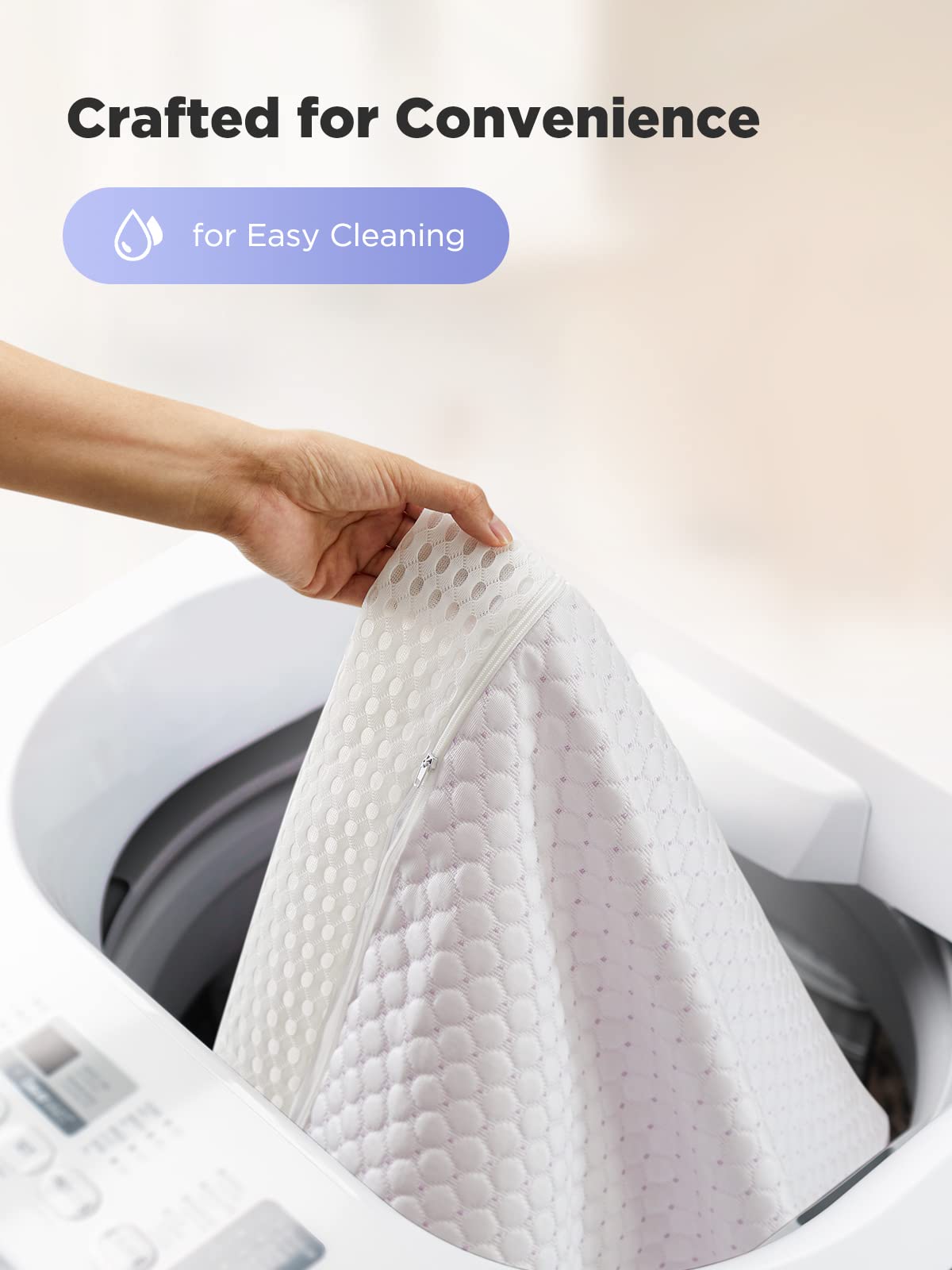 PERLECARE removable washable cover makes dorm bedding easy to keep fresh.