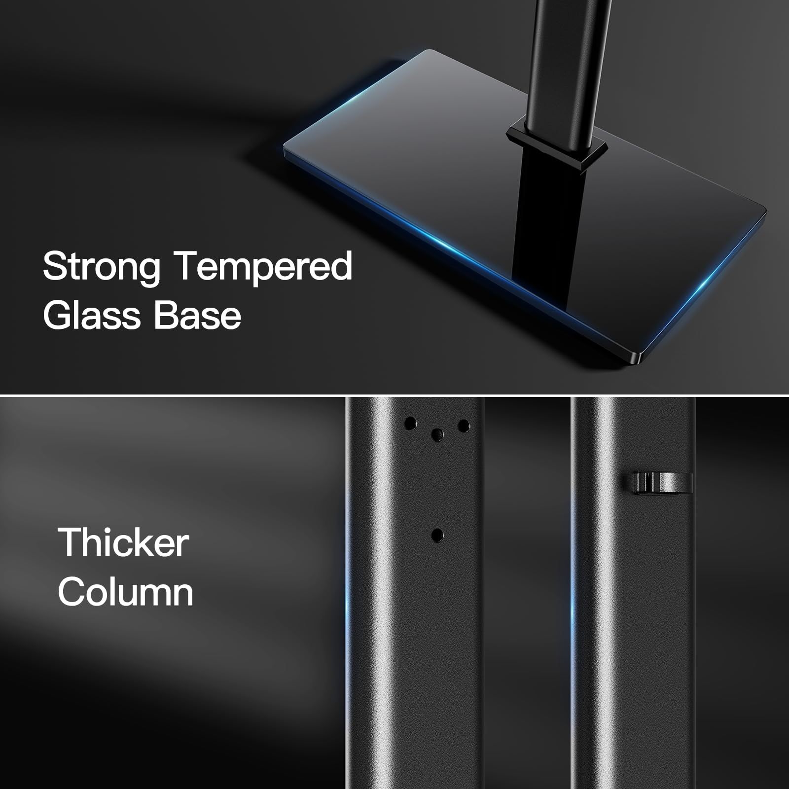 PERLESMITH PSTVS09 sturdy steel pillar provides reliable vertical support.