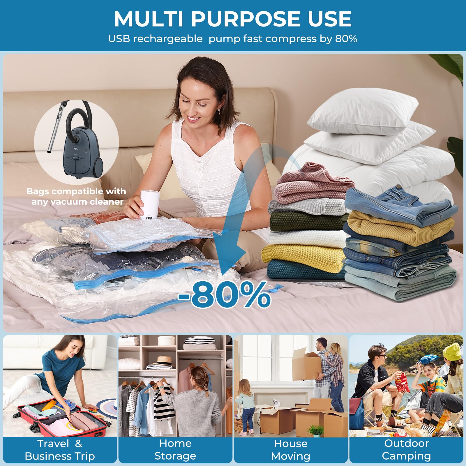PERMAROMA package includes 10 bags and one rechargeable pump.