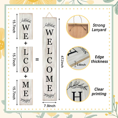 PEROUU vertical wooden sign displayed as a versatile welcome display.