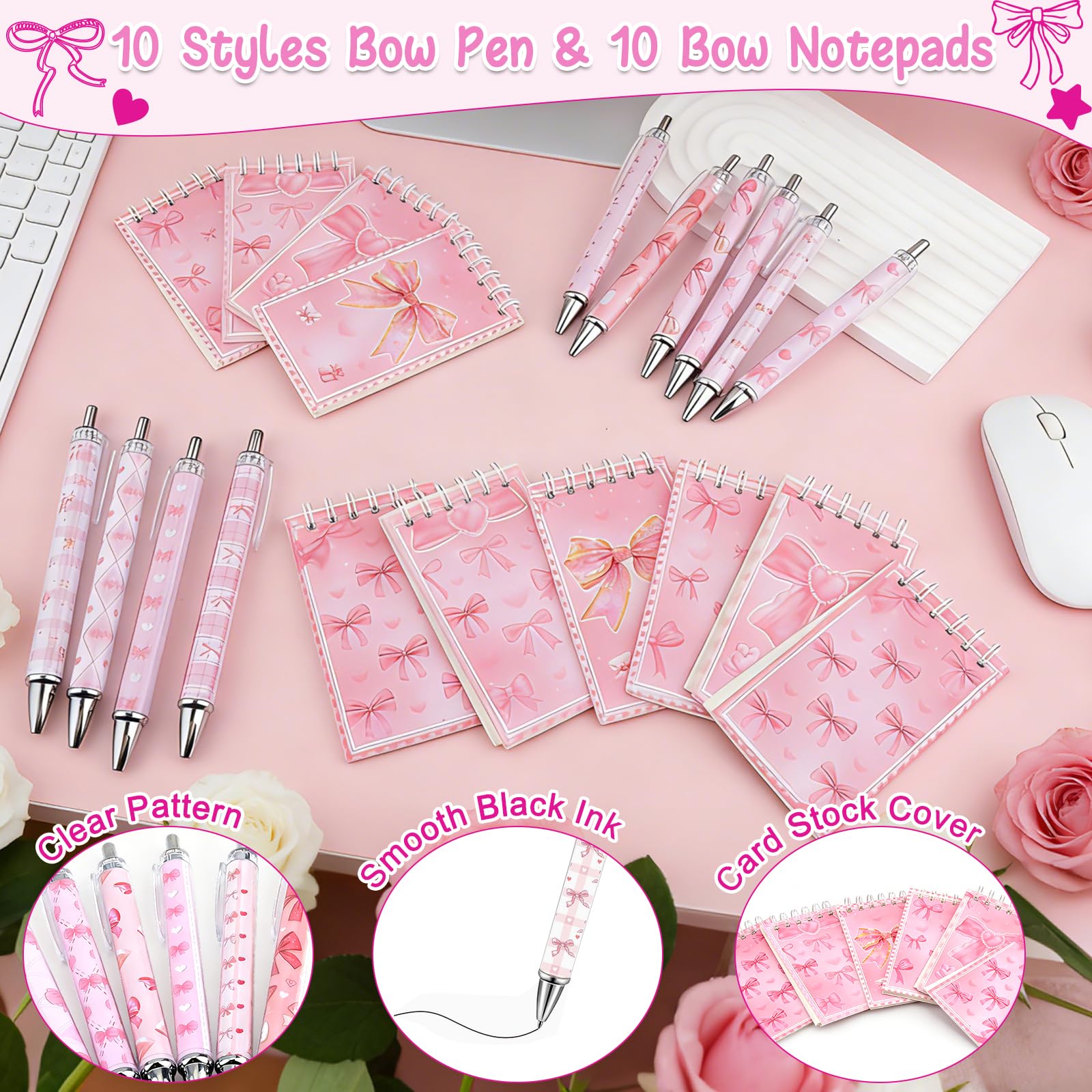 Perpetily Pink Bow acrylic keychain as a charming keepsake
