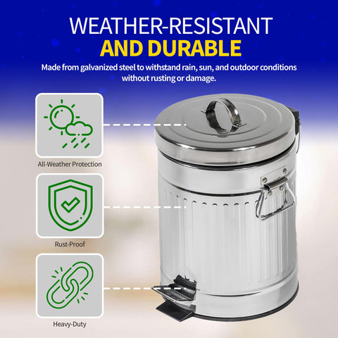 Pet Fit For Life compact design outdoor dog waste can for portable setups.