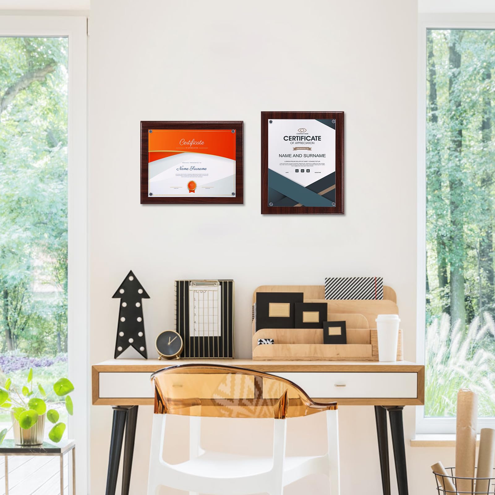 PETAFLOP frame detail shows durable MDF and marble-like finish.