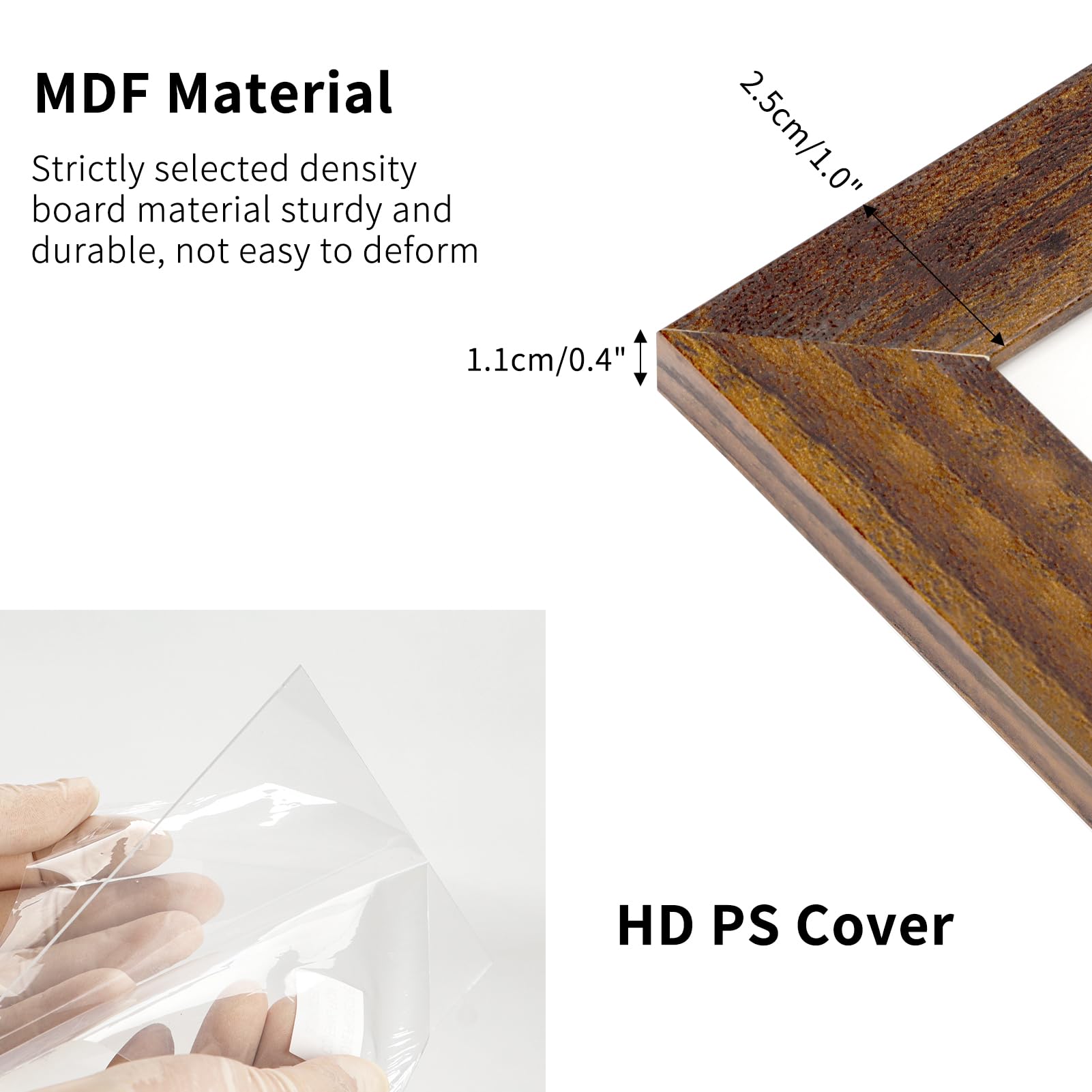 Petaflop frame easel back enables freestanding tabletop display
