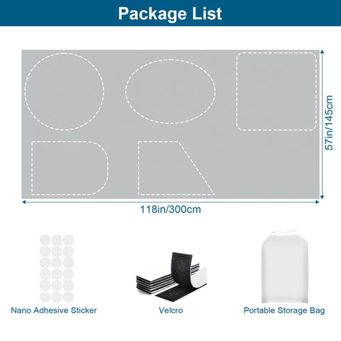Petaholic travel and dorm window shade keeps spaces private and dark.