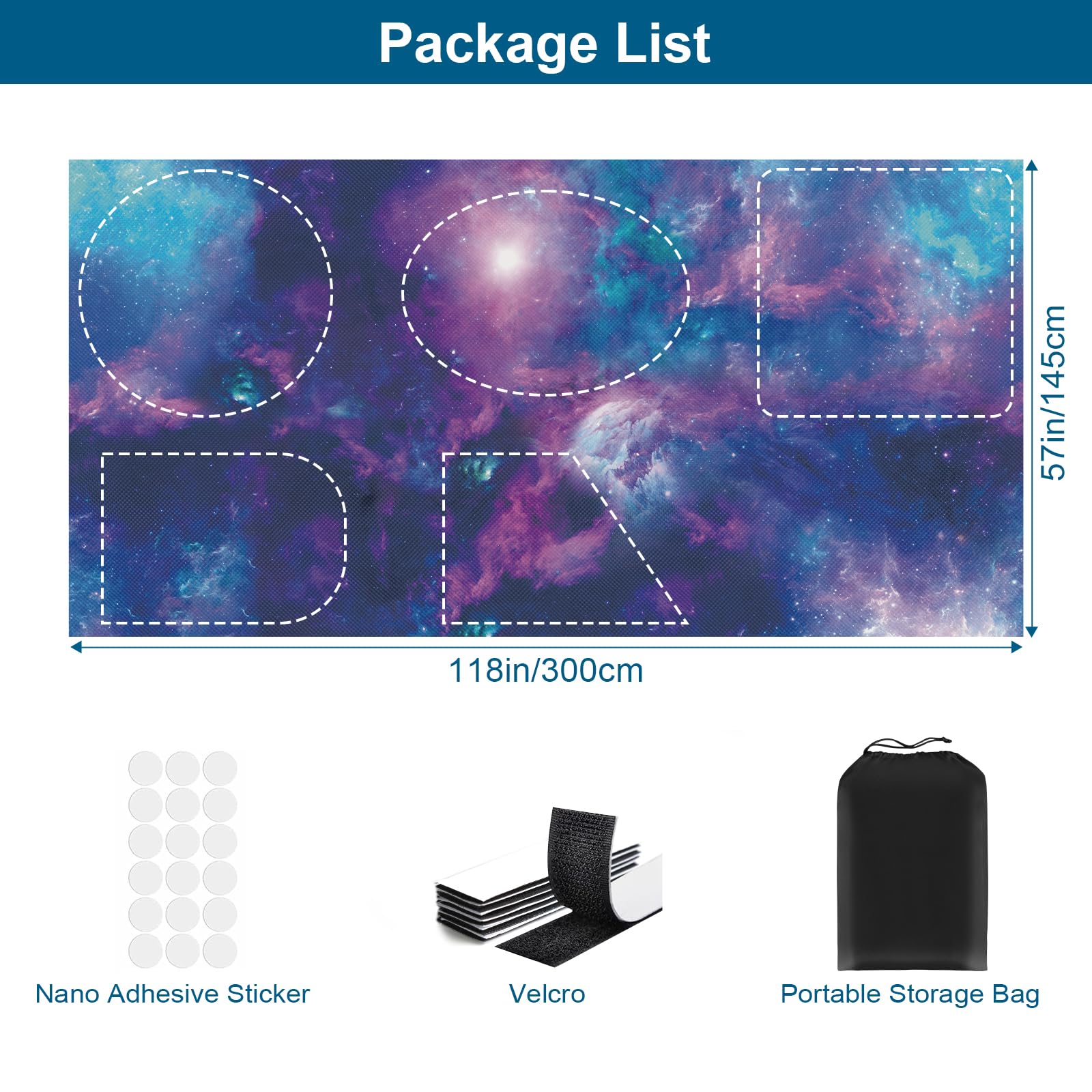 Petaholic Starry Sky blinds ideal for travel, dorms, and hotels