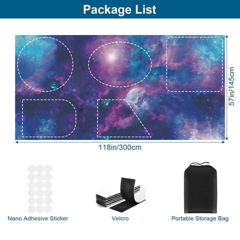 Petaholic Starry Sky blinds ideal for travel, dorms, and hotels