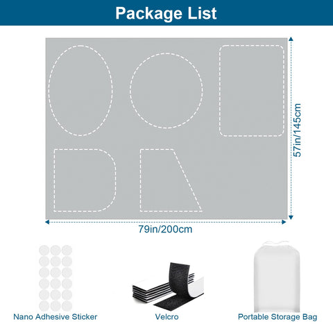 Petaholic versatile shades fit home, hotel, office, or car for privacy