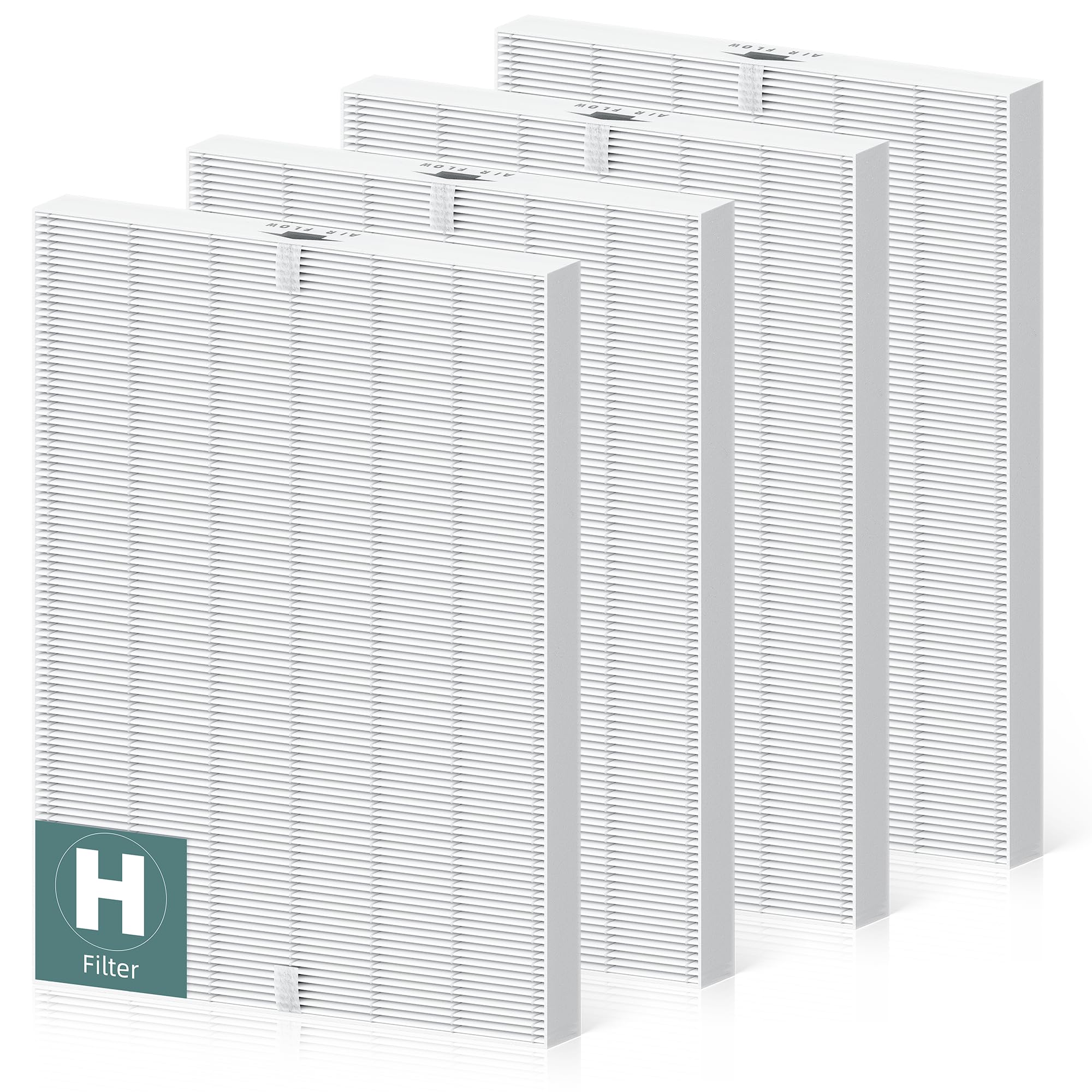 PETOX 116130 Filter H pack-4 for Winix purifiers demonstrates easy at-home replacement.
