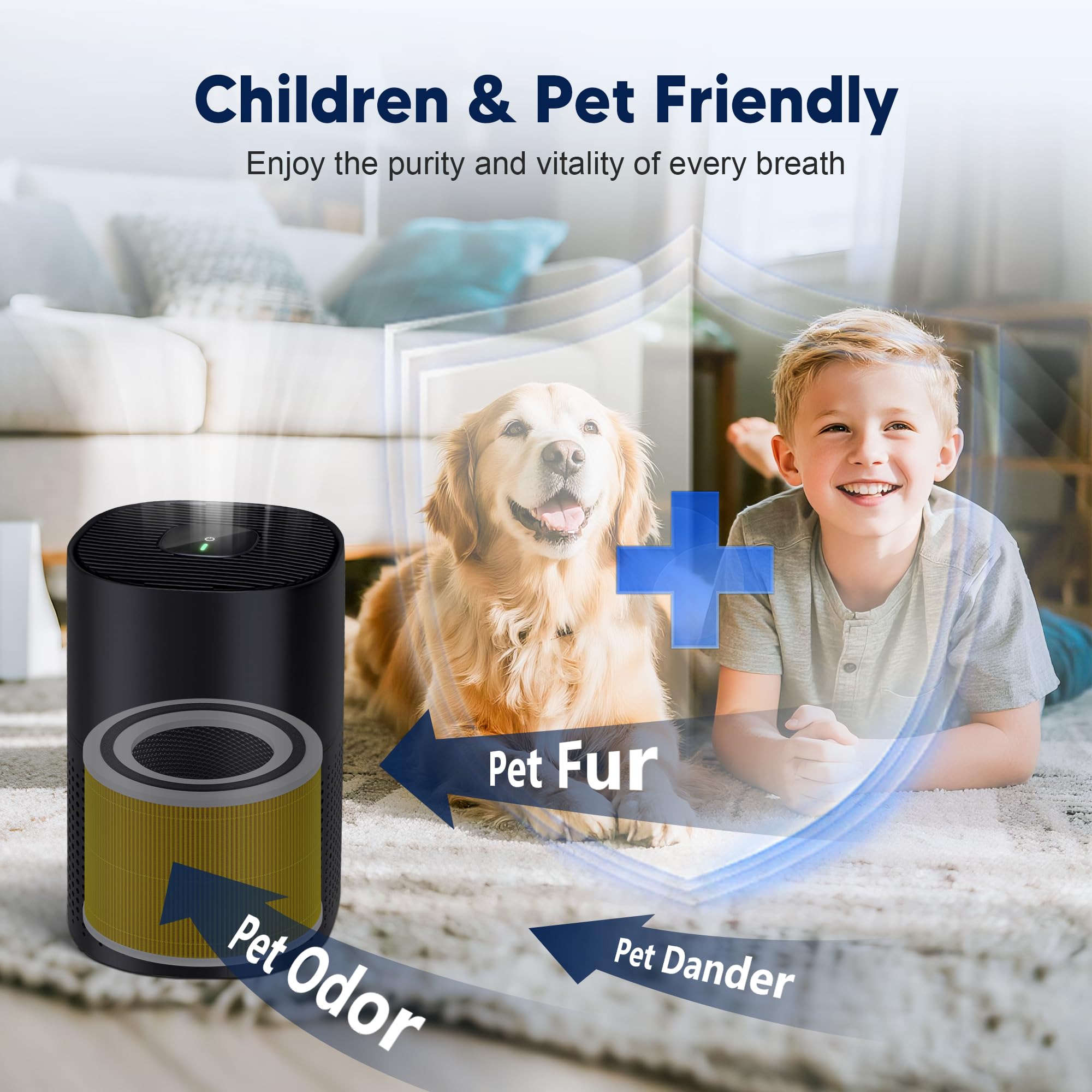 PETOX activated carbon layer in 240 filter helps reduce odors.