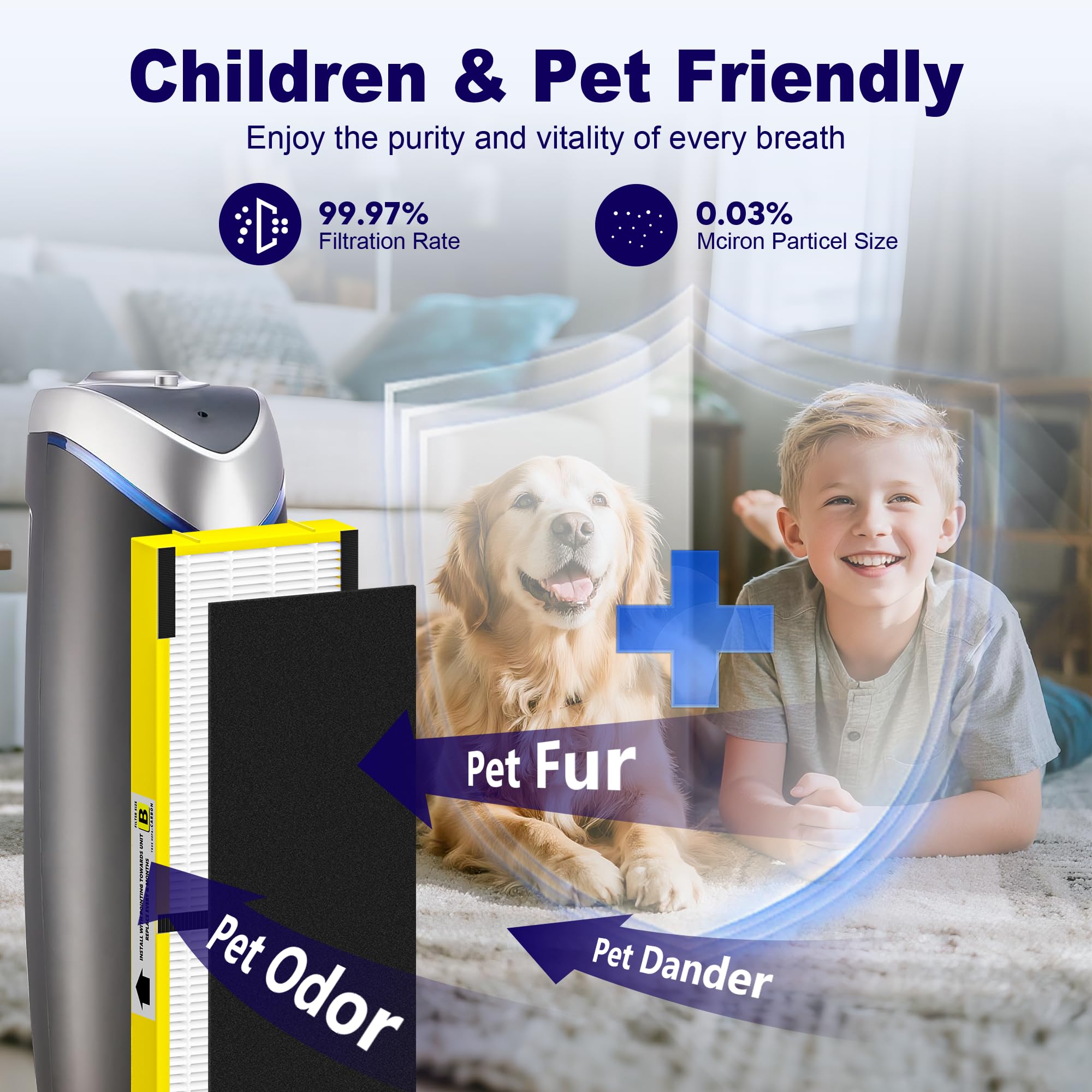 PETOX activated carbon filters eight-pack offers stronger odor control for homes