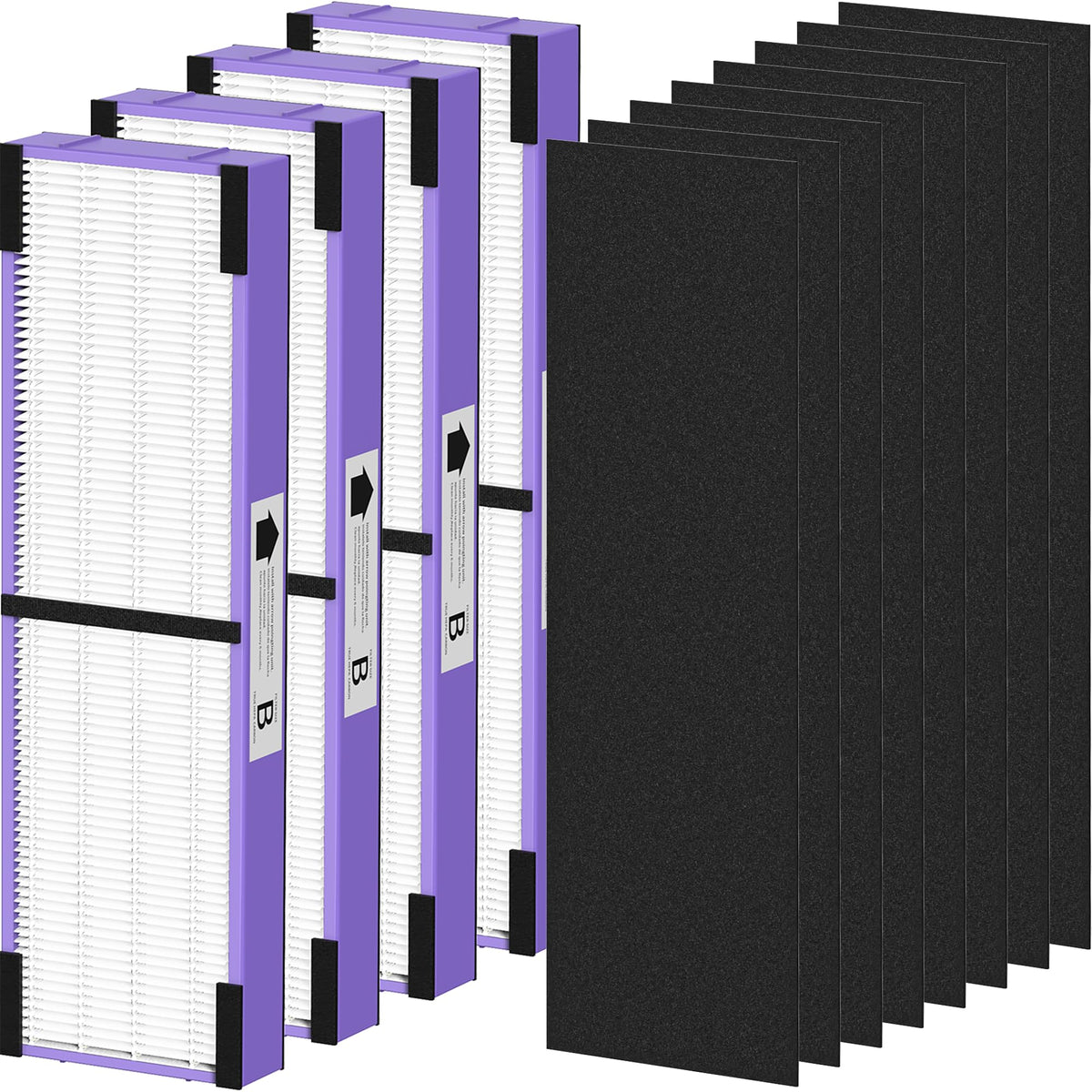 PETOX FLT4850PT replacement pack for Guardian purifiers showing four filters for pet spaces