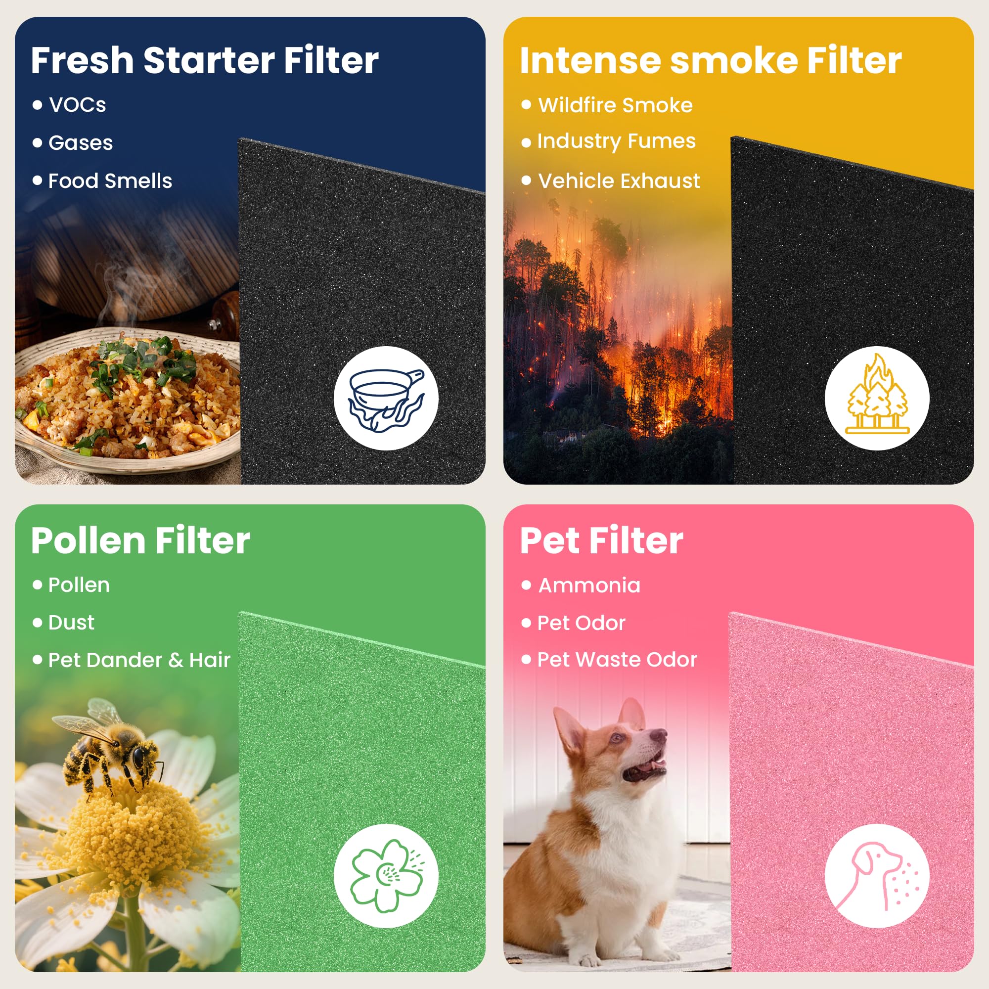 PETOX low-energy filtration technology maintains efficient airflow.