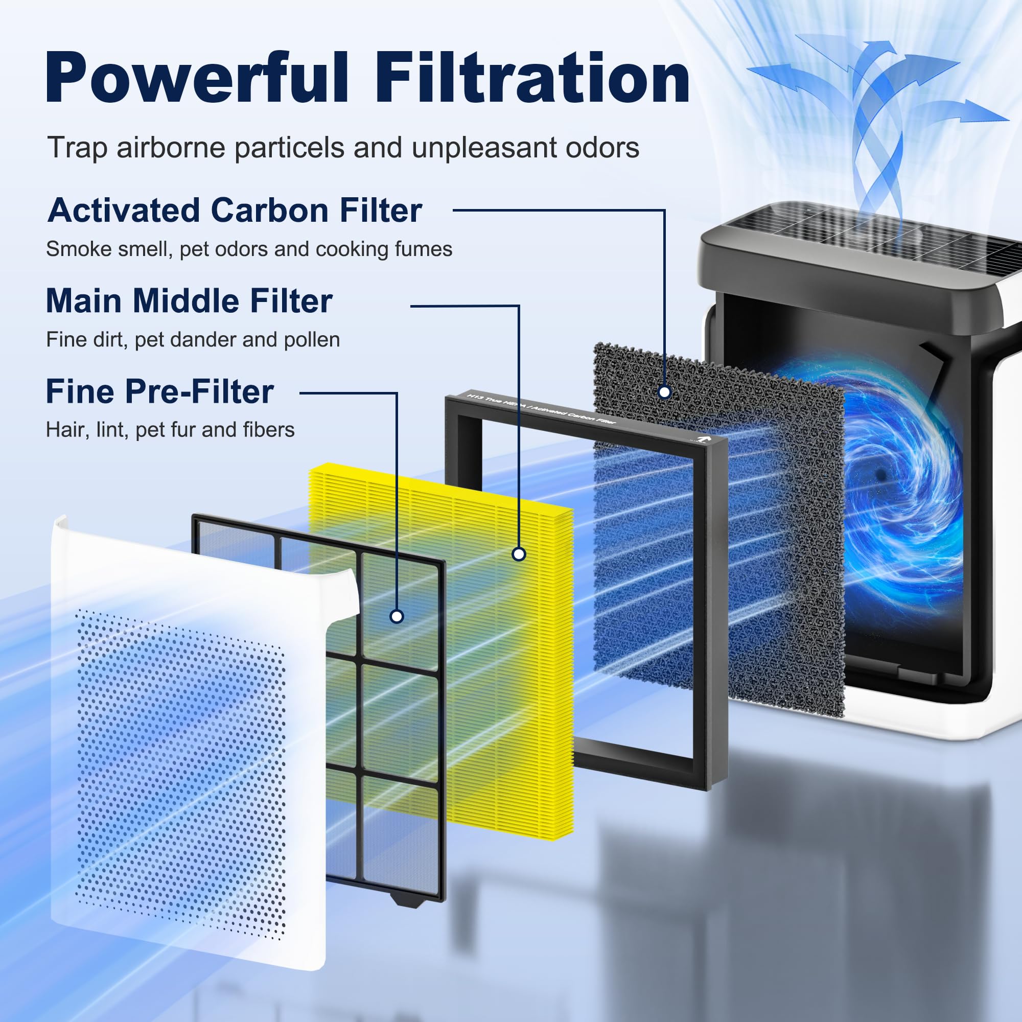 PETOX Vital 200S main filter delivers robust filtration against common airborne contaminants