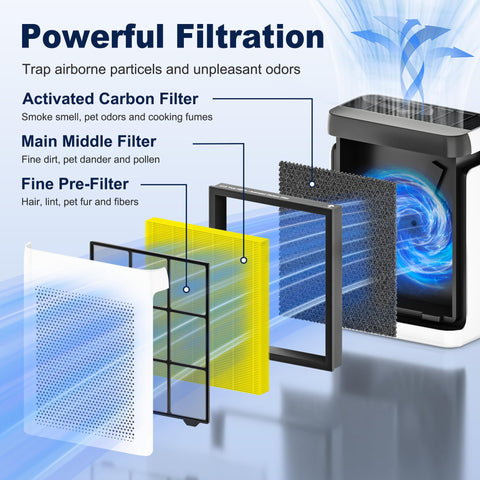 PETOX Vital 200S main filter delivers robust filtration against common airborne contaminants