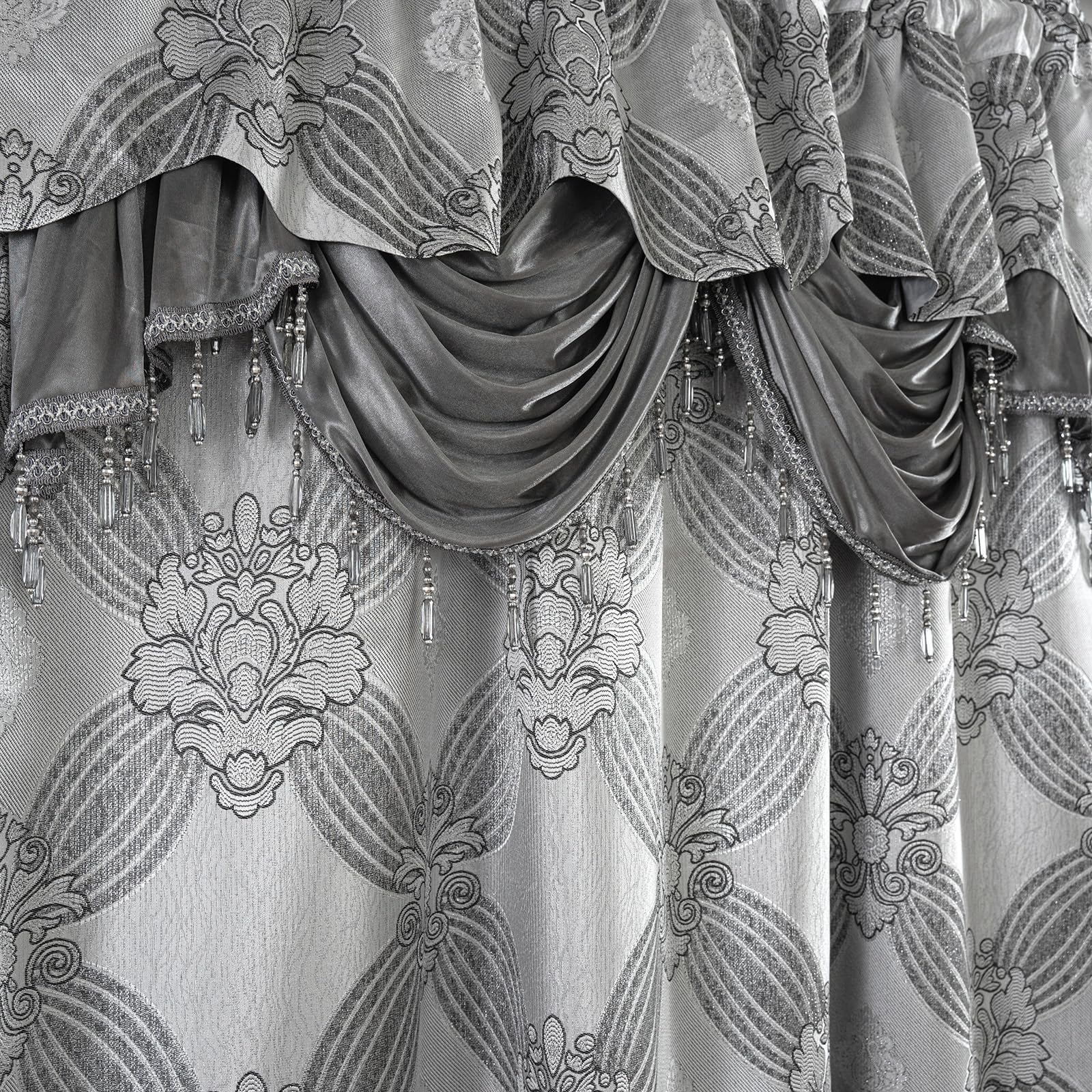 Petrichor gold silver thread weave creates a refined metallic effect