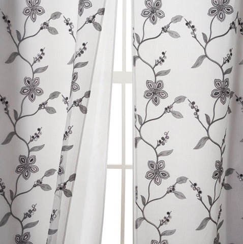 Petrichor sheer curtain filters daylight while preserving privacy.
