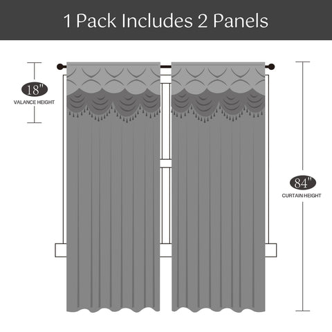 Petrichor two tie backs secure elegant folds.