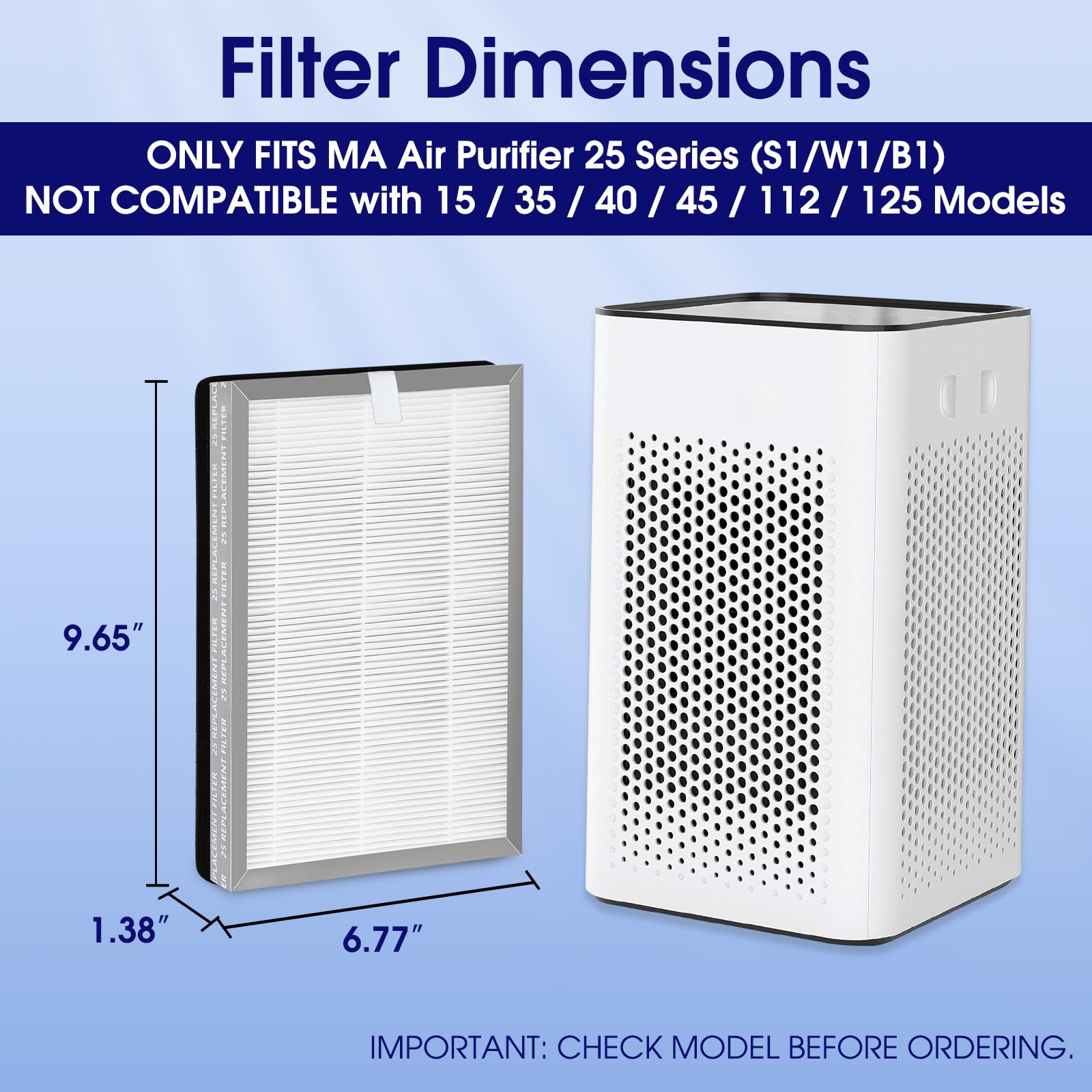 PEYWONE H13 high-efficiency filter traps tiny particles for cleaner air.