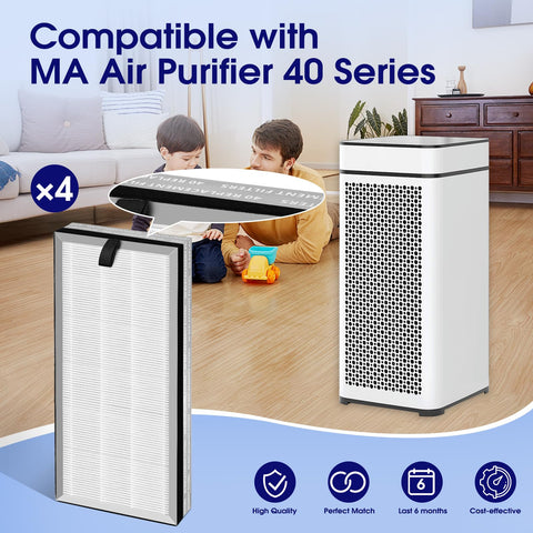 PEYWONE MA40 pre-filter close-up showing large-particle protection