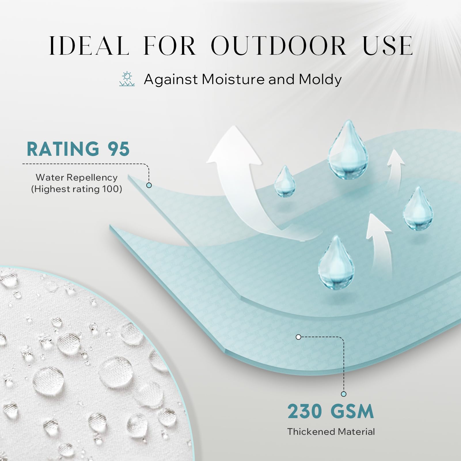 Hypoallergenic microfiber filling delivers soft, cozy support.