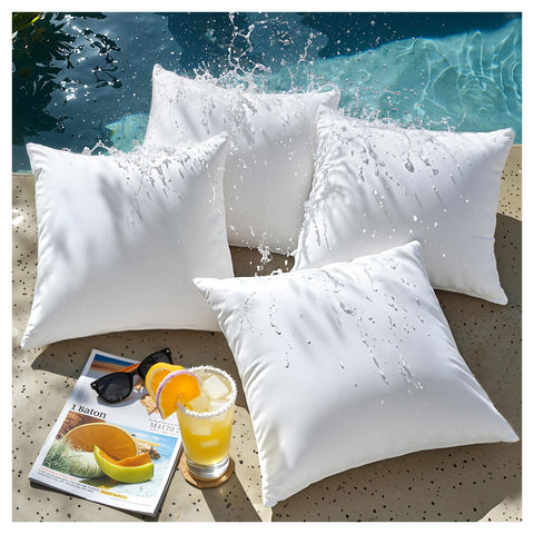 Phantoscope hypoallergenic pillow insert for outdoor use with breathable fill.