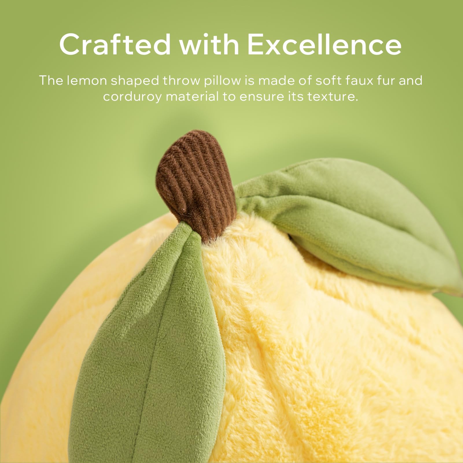 Phantoscope embroidery detail on the lemon pillow adds refined texture.