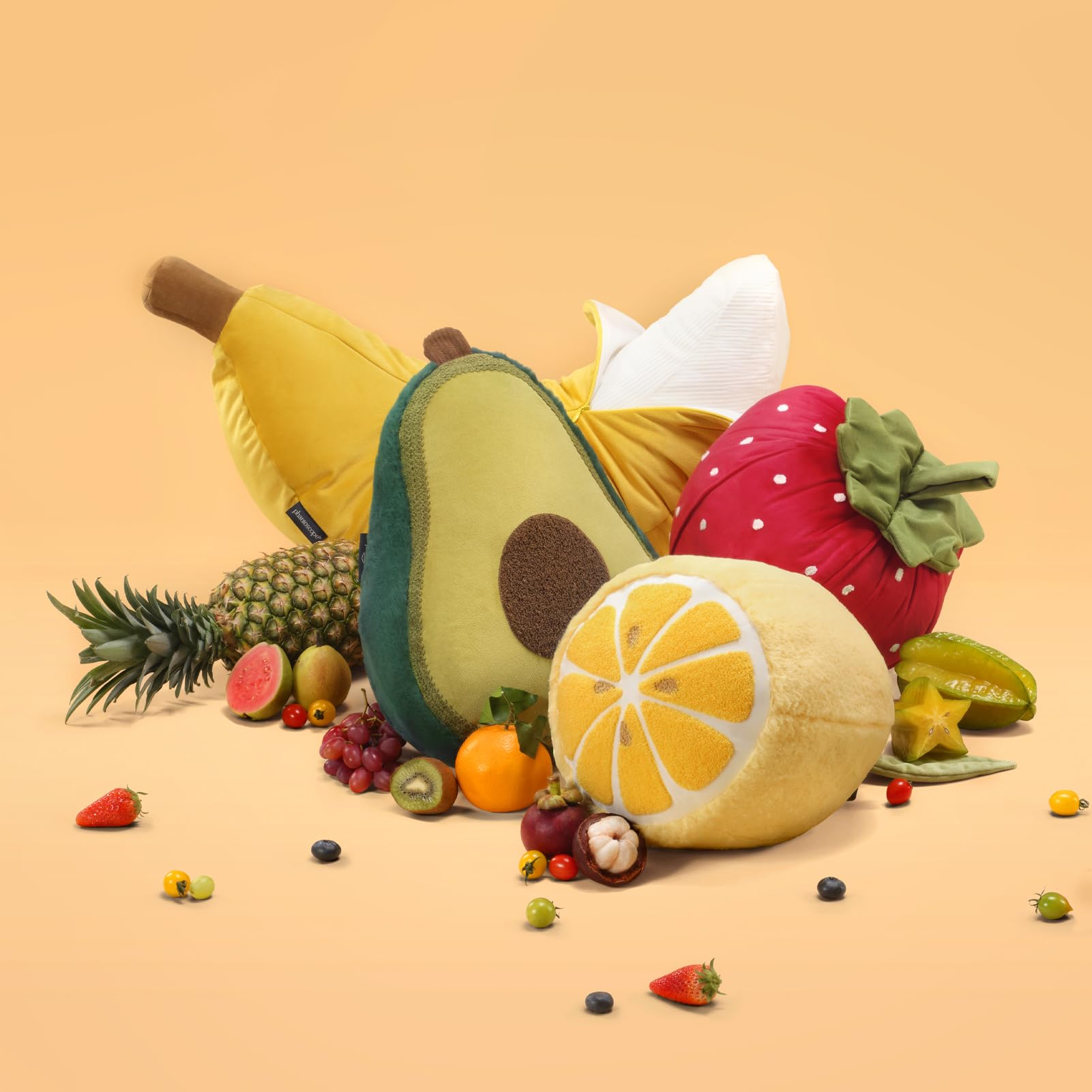 Phantoscope Lemon-shaped Throw Pillow machine-washable for easy care.