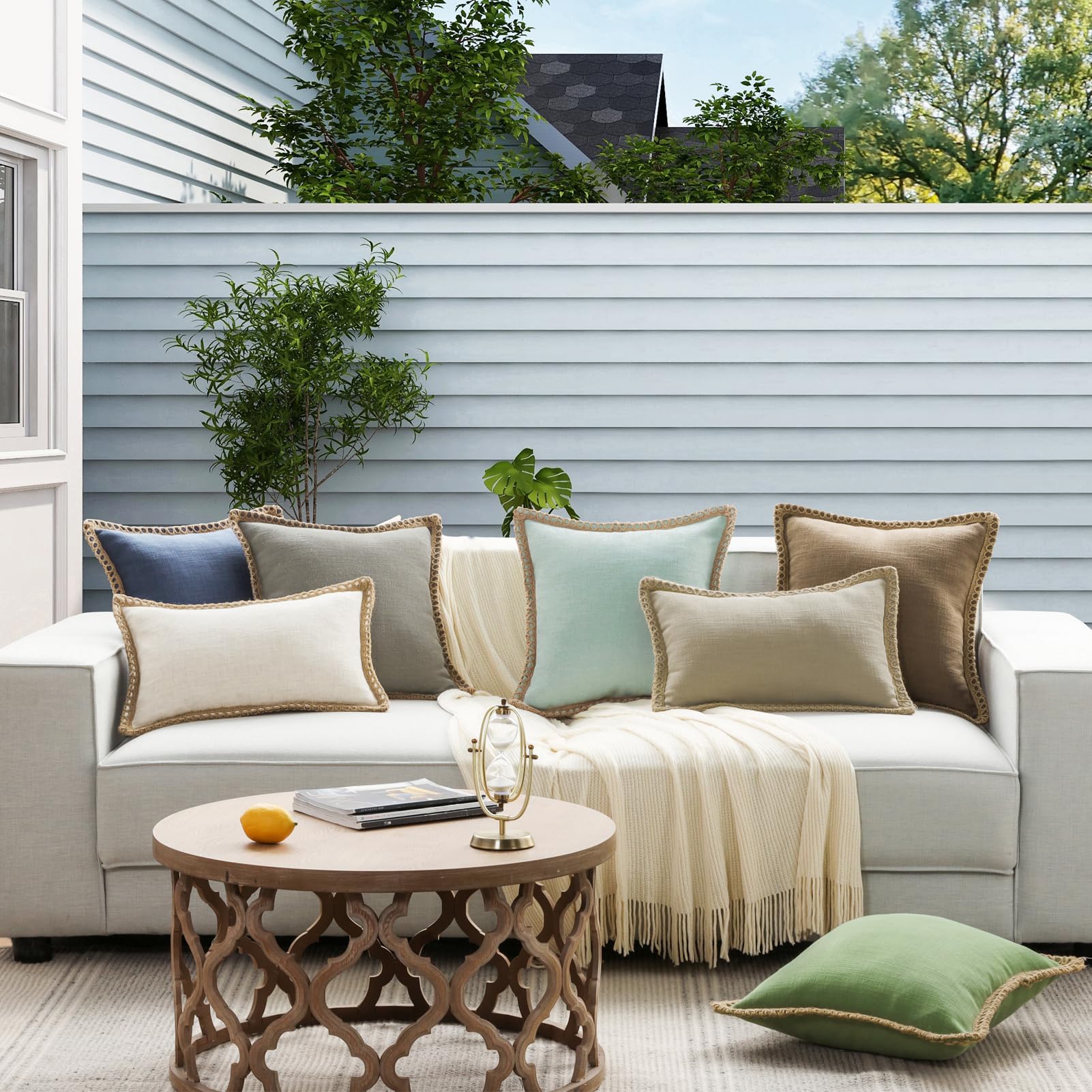 Phantoscope 18x18 pillow cover; machine-washable and fade-resistant for busy homes.