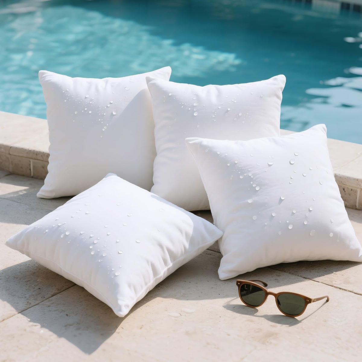 Phantoscope outdoor pillow inserts 18x18 pack four offering plush comfort for patios