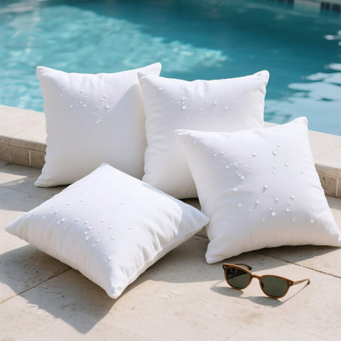 Phantoscope outdoor pillow inserts 18x18 pack four offering plush comfort for patios
