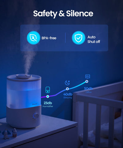Pharata humidifier supports room plants by maintaining gentle moisture