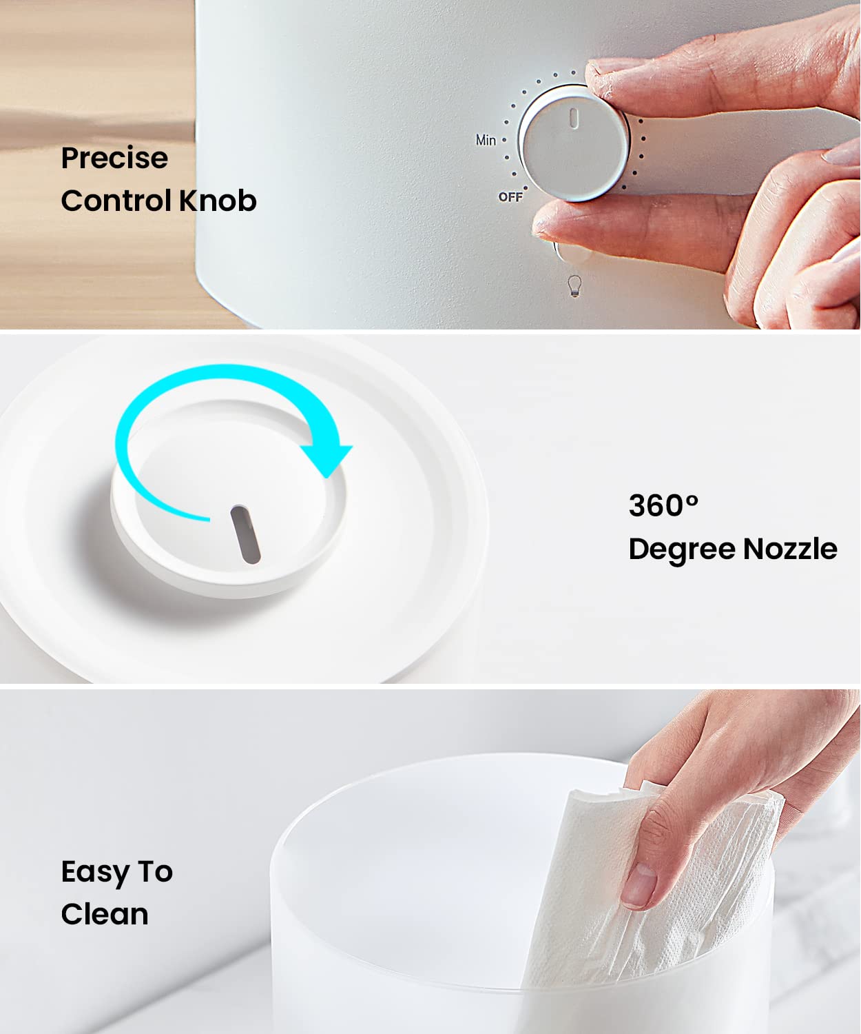 Pharata 23 dB quiet operation keeps bedrooms peaceful during sleep