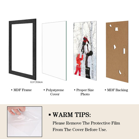 PHAREGE 5x7 frame enables easy photo swaps with lightweight design.