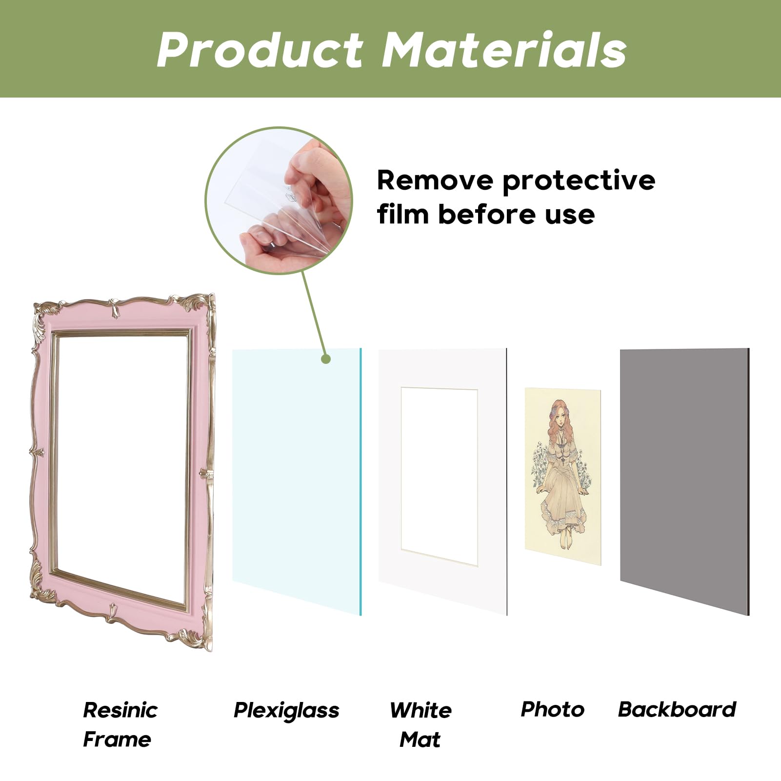 PHAREGE versatile 8x10 or 5x7 display options.