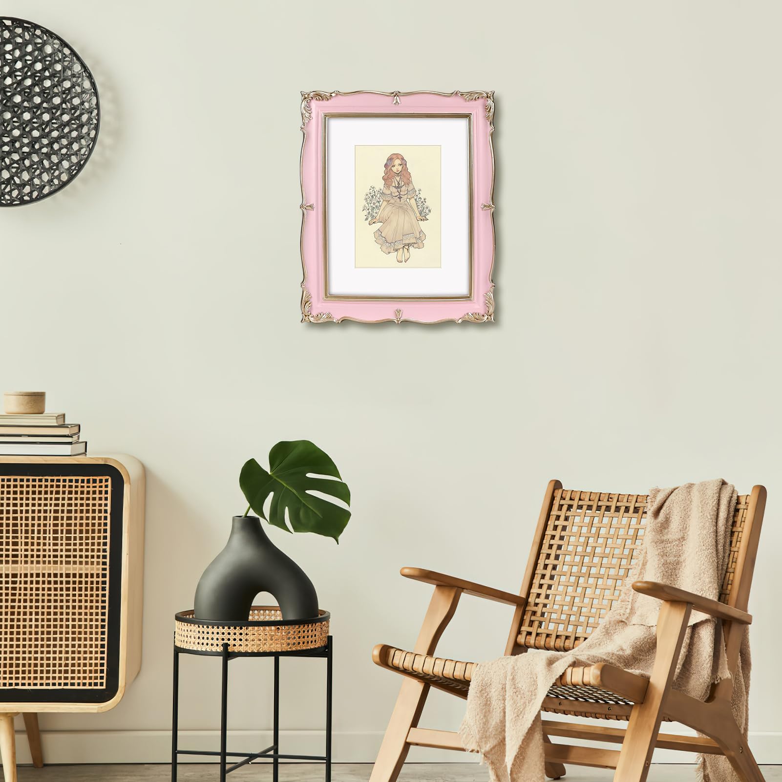 PHAREGE built-in easel supports tabletop display on desks or shelves.