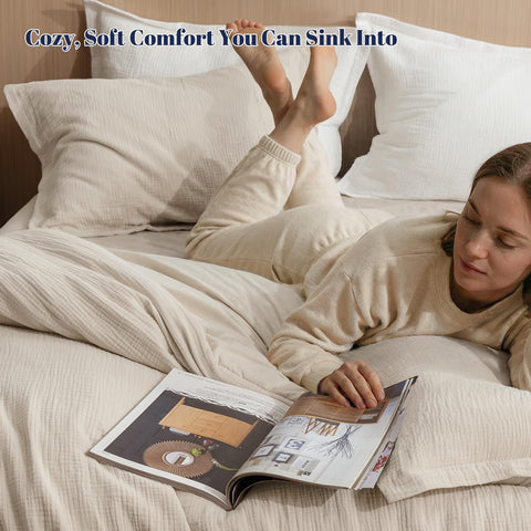 PHF comforter set King shams create a coordinated, soft look