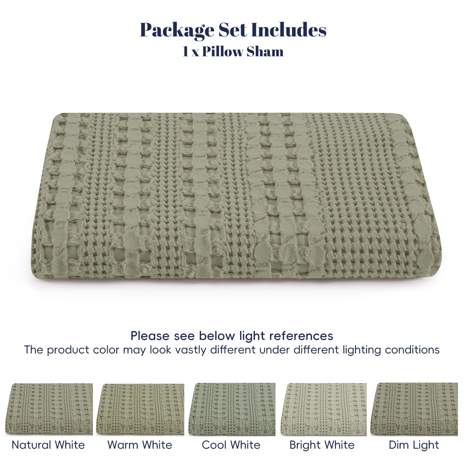 PHF packaging shows single-pack pillow sham, ready to shop